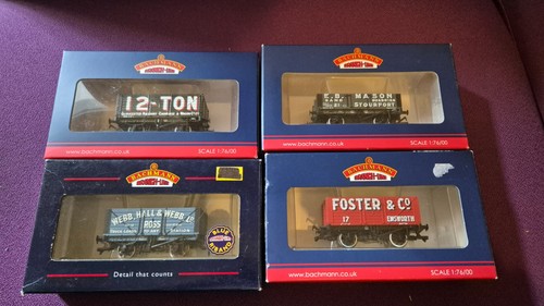 Gauge bachmann wagons x4 - wagons,