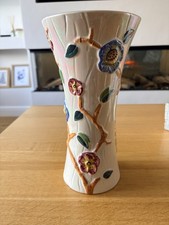 Vintage Arthur Wood & Sons Floral Lustre Pottery Vase : 1950's : Cottagecore