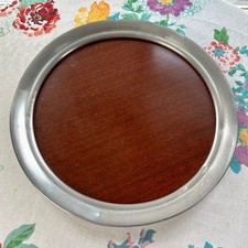 Vintage Pewter & Formica Round