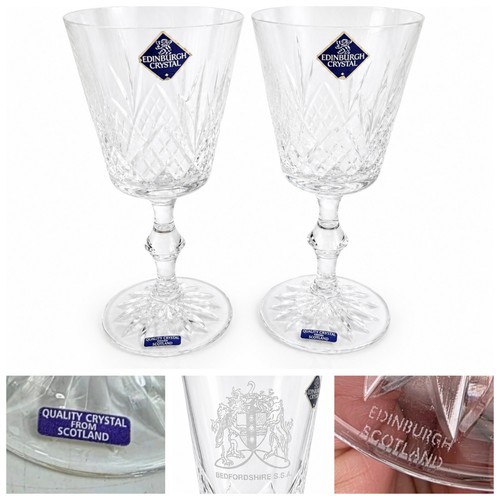 Pair edinburgh crystal wine - pair,