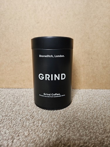 Grind london black coffee tin - grind,