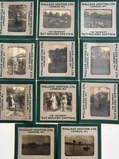11 x Very Old 1940s Black & White 35mm Slides Family Images, People & Groups
