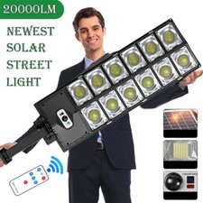 Outdoor Solar Street Light Motion Sensor Commercial Dusk To Dawn Big Road Lamp