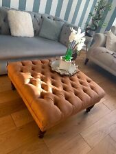 Buttoned footstool vintage