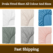 Ikea Dvala 100% Cotton Fitted Sheet – High Quality Bed Sheets Single/Double/king