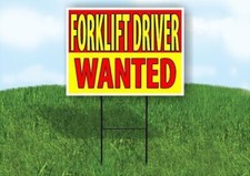 FORKLIFT DRIVER WANTED RED AND