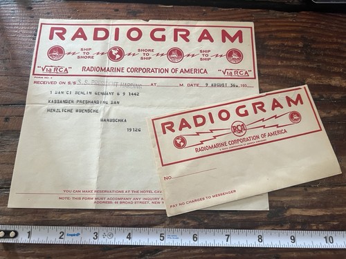 Vintage 1936 rca radiogram - 1936,