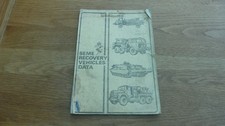 1970c ORIGINAL BRITISH ARMY SEME RECOVERY VEHICLES DATA SOFTBACK 38 PAGES