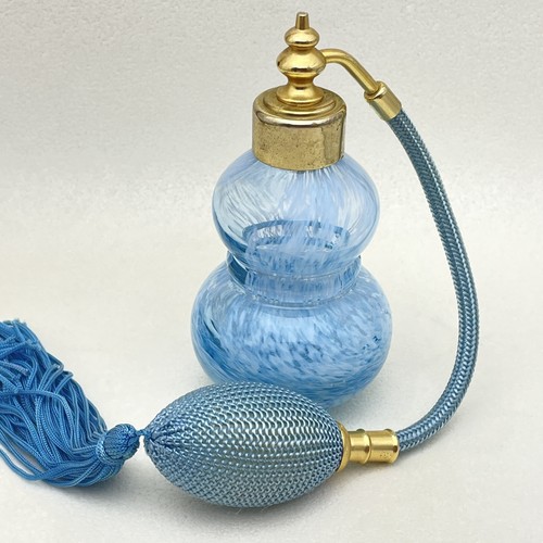 Vintage blue swirl - swirl, glass