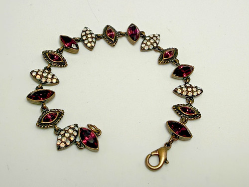 Vintage bracelet amethyst - bracelet,