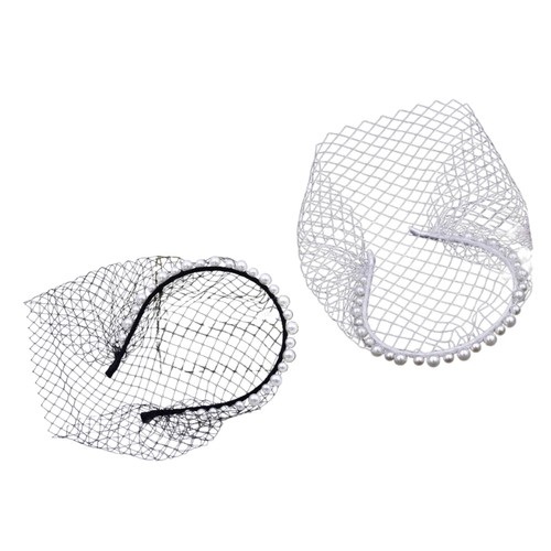 French birdcage veil hairband - french,