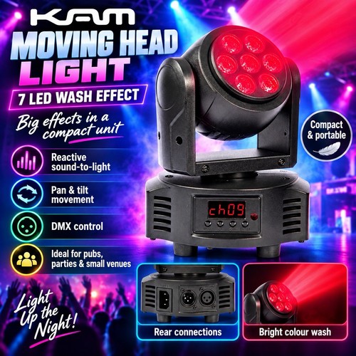 Kam kml414 moving head - moving, 7