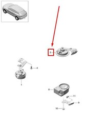 PORSCHE MACAN 95B Horn Signal RHD 95B951097A 95B.951.097.A NEW