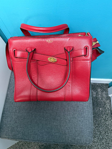 Mulberry red pebbled leather - mulberry,