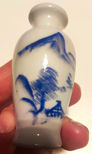 Chinese blue white porcelain - blue, &