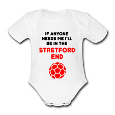 man@ utd STADIUM Babygrow Baby vest grow bodysuit Football MANCHESTER@ united