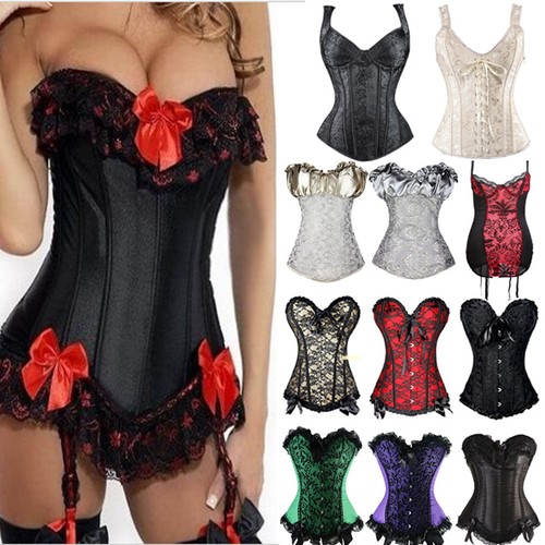 Women bustier burlesque boned - women,