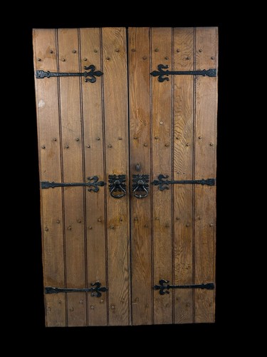 Solid oak doors double antique - oak,