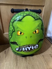 FLYTE - Dinosaur Scooter Suitcase Cabin Luggage Ride-on Childs Kids Holiday