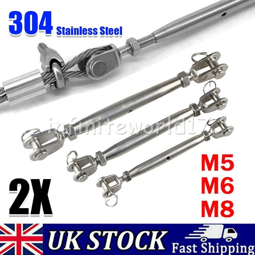 M8 stainless steel - 2x, m5/m6/m8