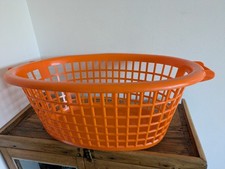RETRO vtg 70s OVAL ORANGE