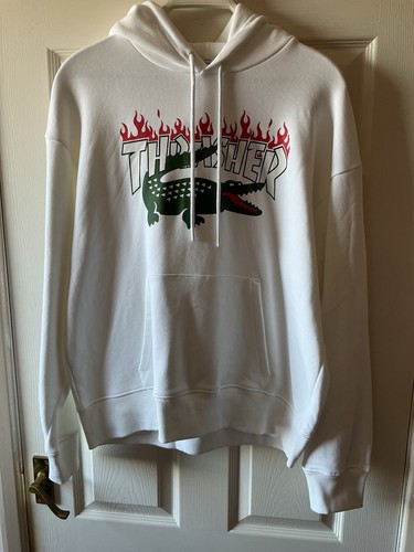 Lacoste thrasher flame logo - lacoste,