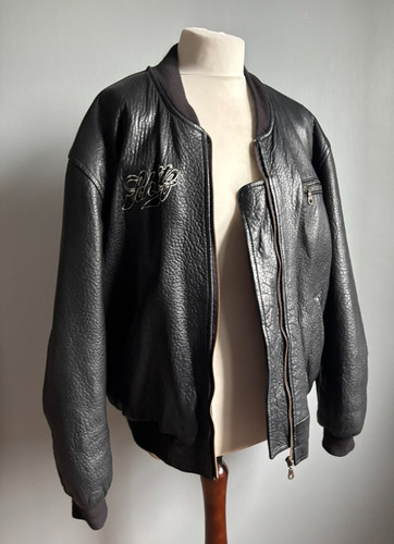 Schlitz beer leather jacket - beer,
