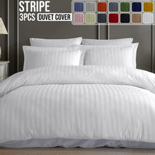Reversible Stripe Duvet Cover