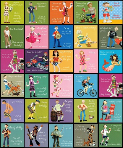 Birthday card relation open - card,