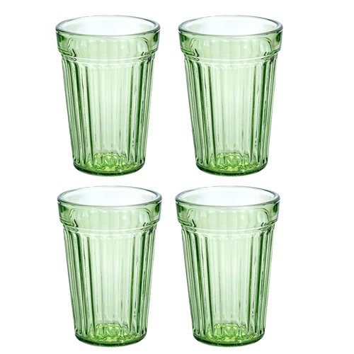Set green faceted - 4,