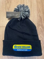 New Holland Tractor Pom Pom Beanie Hat - One Size
