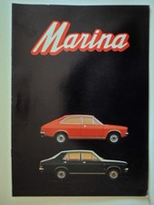 MORRIS MARINA RANGE orig 1971 Rare Export Market Brochure in English - BL 2841