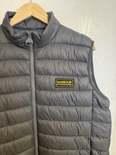 Barbour International Racer Reed FibreDown Gilet Bodywarmer Grey L