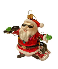 Singing santa father - singing,