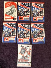 Speedway programmes x 7 Belle Vue 1950's