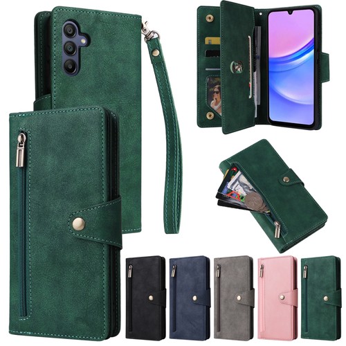 Zip wallet case strap leather - case,