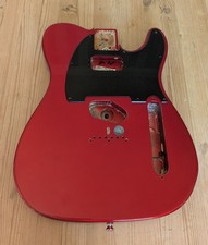Fender US Tele Body (2004) & orig. pickguard, Chrome Red, Unloaded