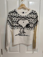 Peanuts Snoopy White Knit
