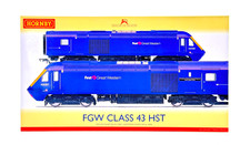 HORNBY 00 GAUGE - R3958 - CLASS 43 HST FIRST GREAT WESTERN FGW BLUE - BOXED
