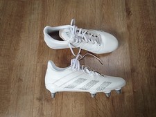 ADIDAS KAKARI SG SOFT GROUND RUGBY BOOTS GX5380 WHITE UK 9