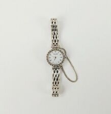 Ladies 9ct White Gold & Diamond Accurist Quartz Wristwatch