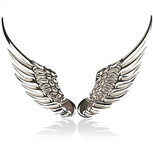 1pair angel hawk wings silver - hawk,