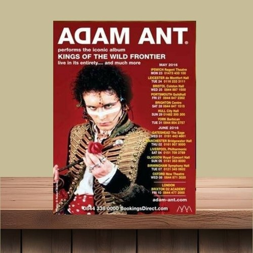 Adam ant metal wall sign - wall, music