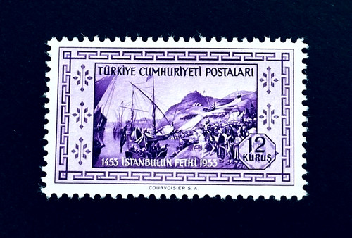 Turkey stamp 1953 landing of - stamp,