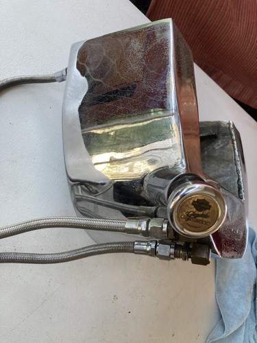 Old harley oil tank horseshoe - harley,