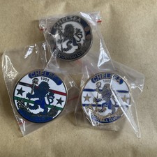 Chelsea Fc Badges  X 3 Lion Enamel Badges