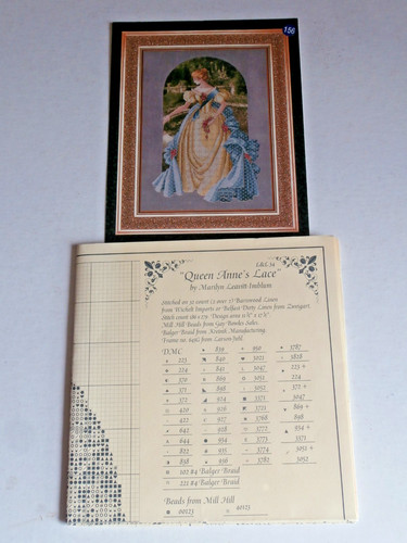 Lavender lace counted - &, cross