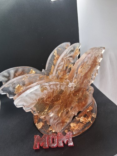 Handmade butterfly resin table - handmade,