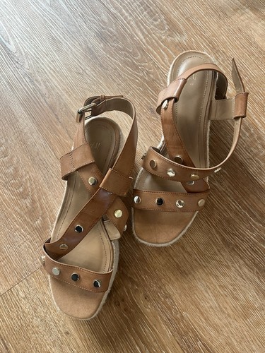 And wedge sandals brown - sandals,