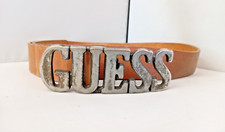 GUESS Tan Leather Belt 40 in